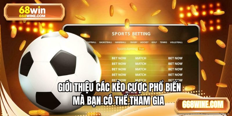 Giới thiệu các kèo cược phổ biến mà bạn có thể tham gia